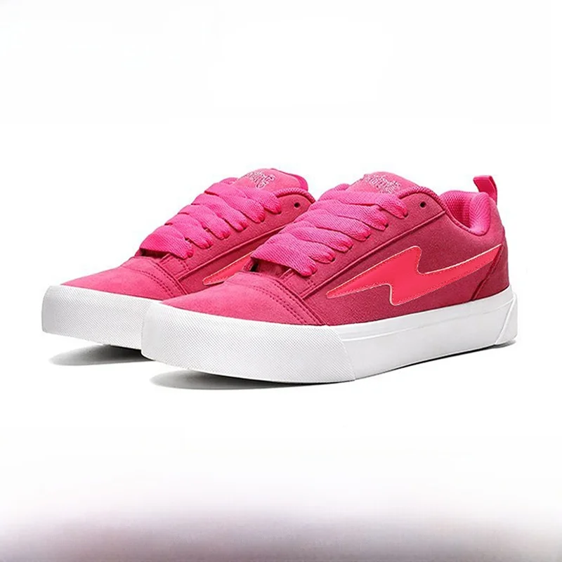 

Re X SENGT Los Angeles Lightning Bread oe Collaborative Red Low-Top Faion Casual oes Breathable Wear-Resistant