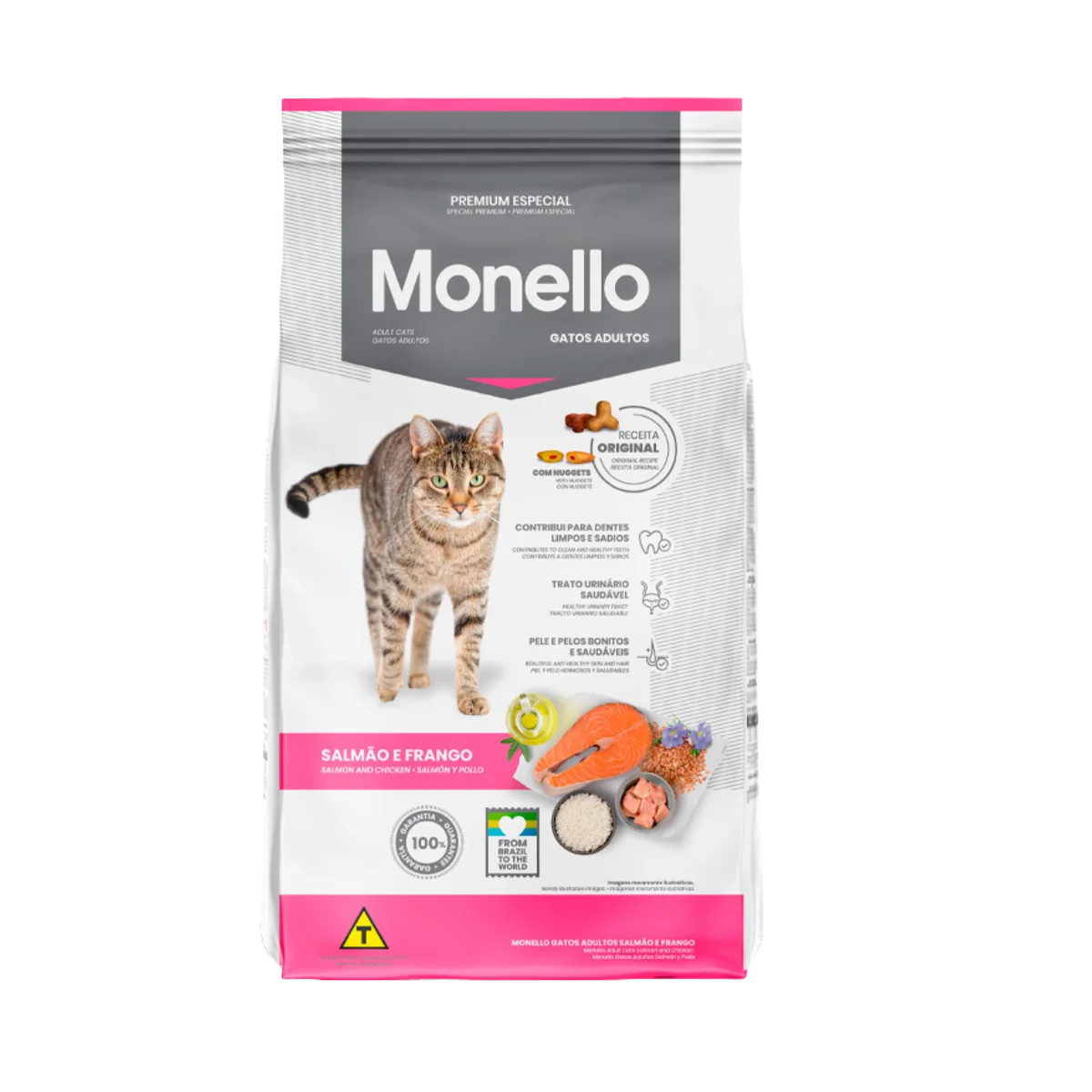 Monello Ration for Adult Cats Flavor Salmon and Chicken 1 Kg