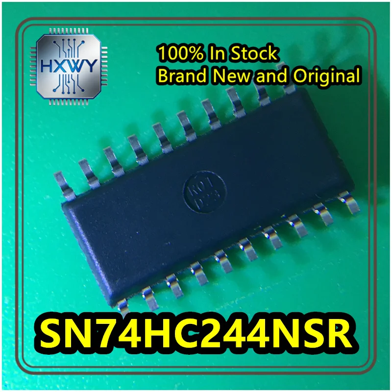 (10/50 pieces) SN74HC244NSR HC244 SOIC-20 Tri-state Output Eight-channel Buffer and Line Driver, Brand New Original Stock