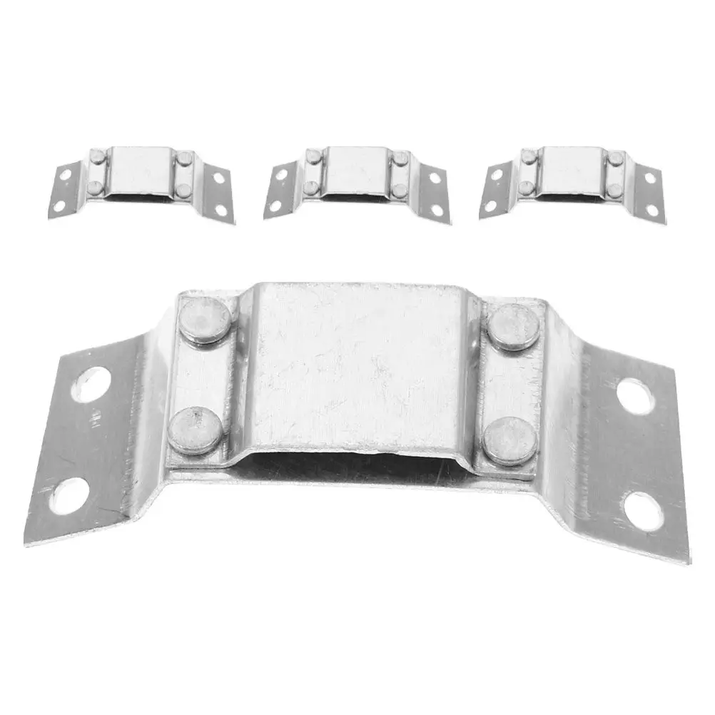 

4Pcs Premium Aluminum Alloy Light Mount Bracket Adjustable Headlamp Holder for Hard Hat Mining Construction Safety