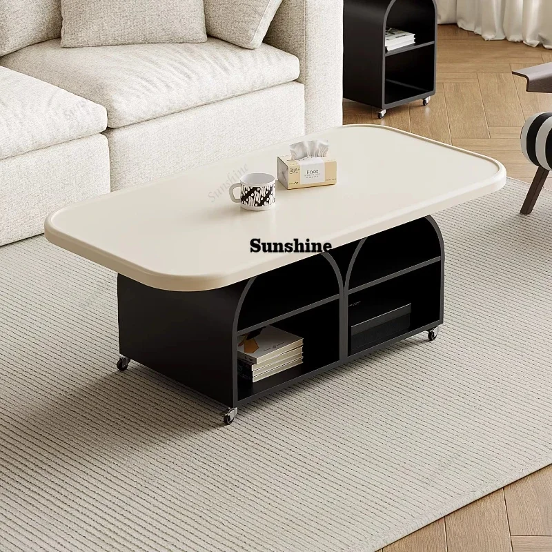 

Nordic Living Room Coffee Table Modern Design Storage Rectangular Coffee Tables Premium Minimalist Mesas Living Room Furniture