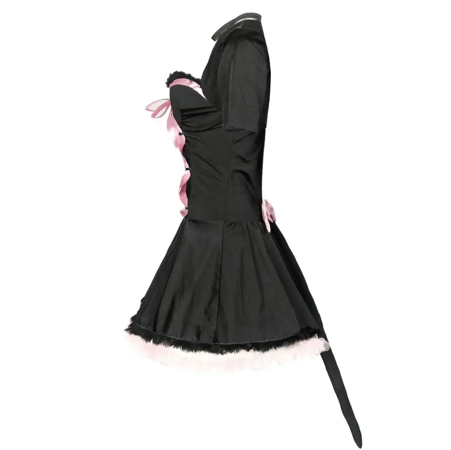 Déguisement Lapine Noire Sexy – Robe, Oreilles, Gants et Cape – photo 5