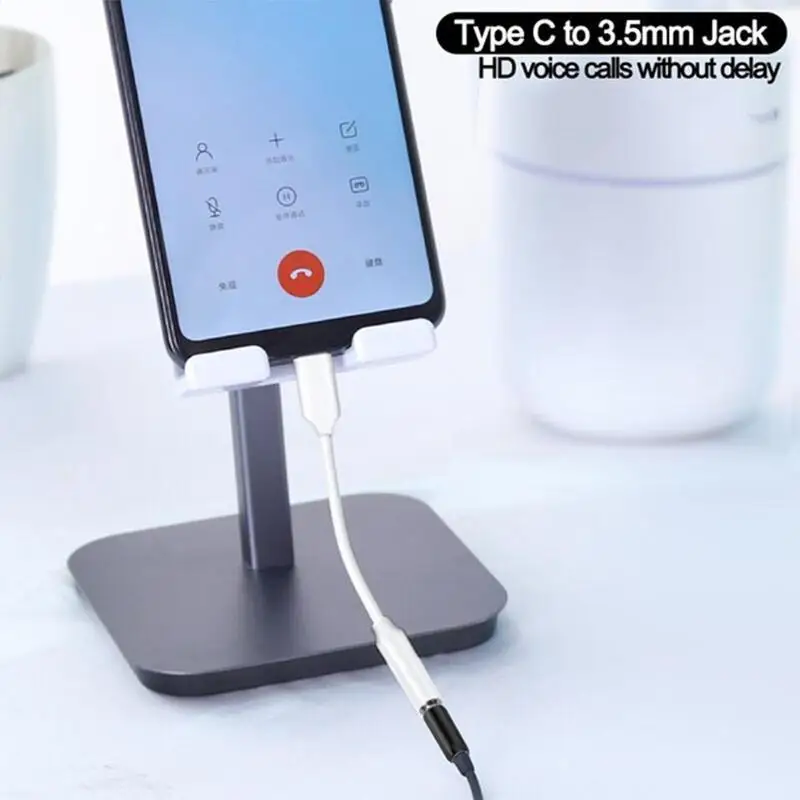 Universal Type C To 3.5 mm Aux Adapter Audio Earphones Cable Converter For Wired Headphones for Samsung Note10/20/S23