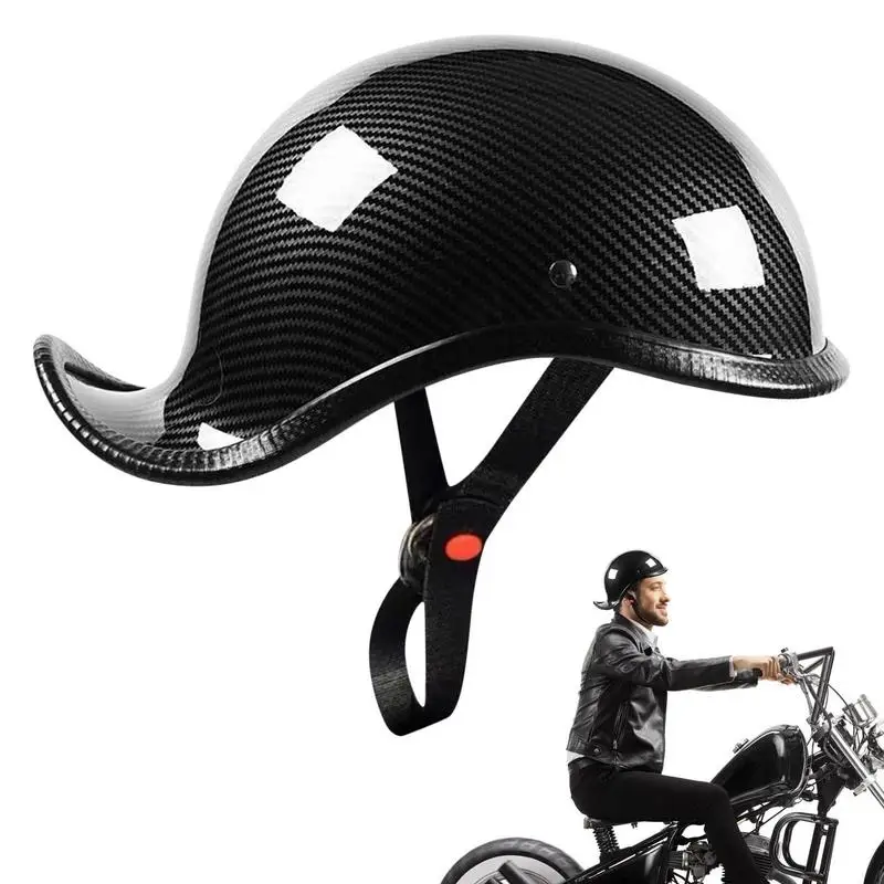 Bicycle Caps Electric Bike Vintage Half Gourd Helmet Motorcycle Helmet Outdoor Cycling EPS ABS Material Safety Hat Men Women