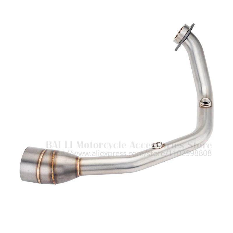 Motorcycle Exhaust Front Link Pipe Escape Muffler For KTM DUKE 125 250 390 Adventure Husqvarna Svartpilen 401 2024 - 2026
