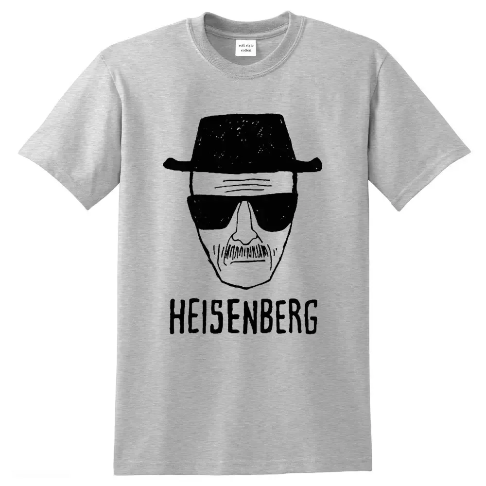 Summer Cool Men T-shirt Breaking Bad Clothes Top Quality 100% Cotton Loose Heisenberg Printed TShirt Casual Mens Tshirt Clothing