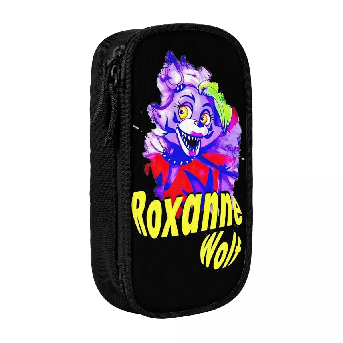 

Roxanne Wolf Art Pencil Cases FNAF Pencil Pouch Pen for Student Big Capacity Bags Students School Cosmetic Stationery