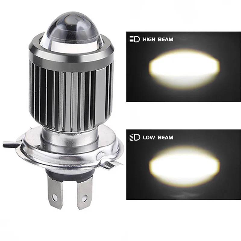 H6 BA20D H4 White 6000K Led Motorcycle Headlight With Lens Dual Color Hi/Lo Beam 12W 9-32V Fog Light Lighting & Lamps