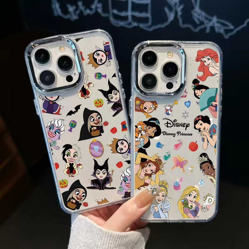 Etui na telefon z motywem kreskówkowych księżniczek, czarownic i złoczyńców do iPhone 17 Air 16 16e 15 14 13…