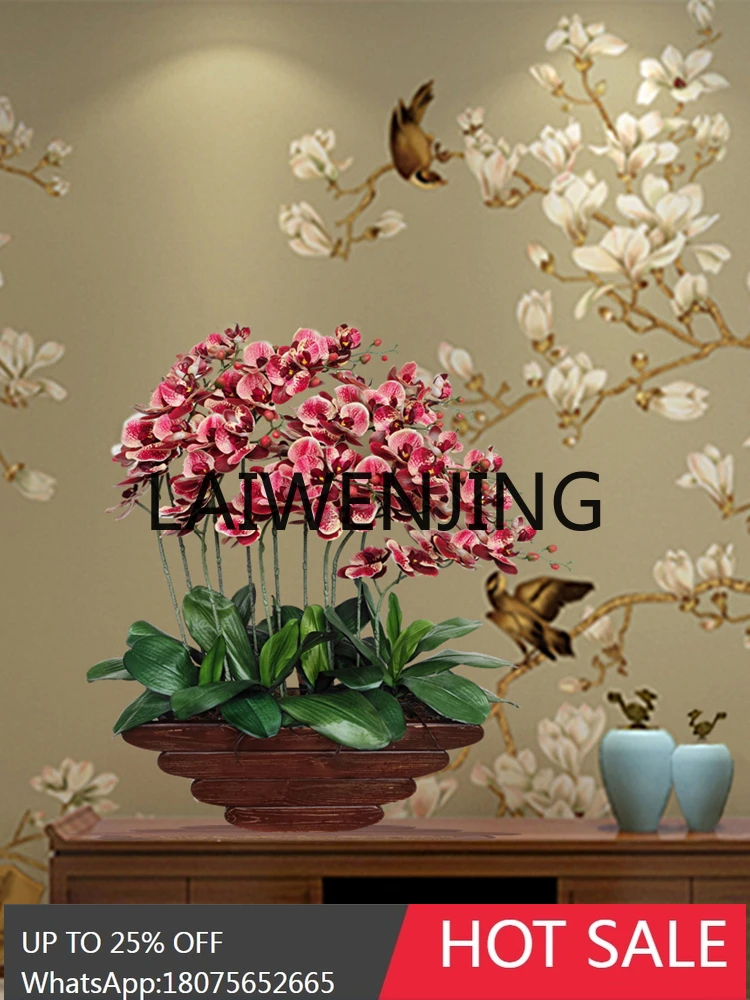 Phalaenopsis Emulational Flower Decoration Living Room Entrance Decorative Plastic Flower New Home Gift