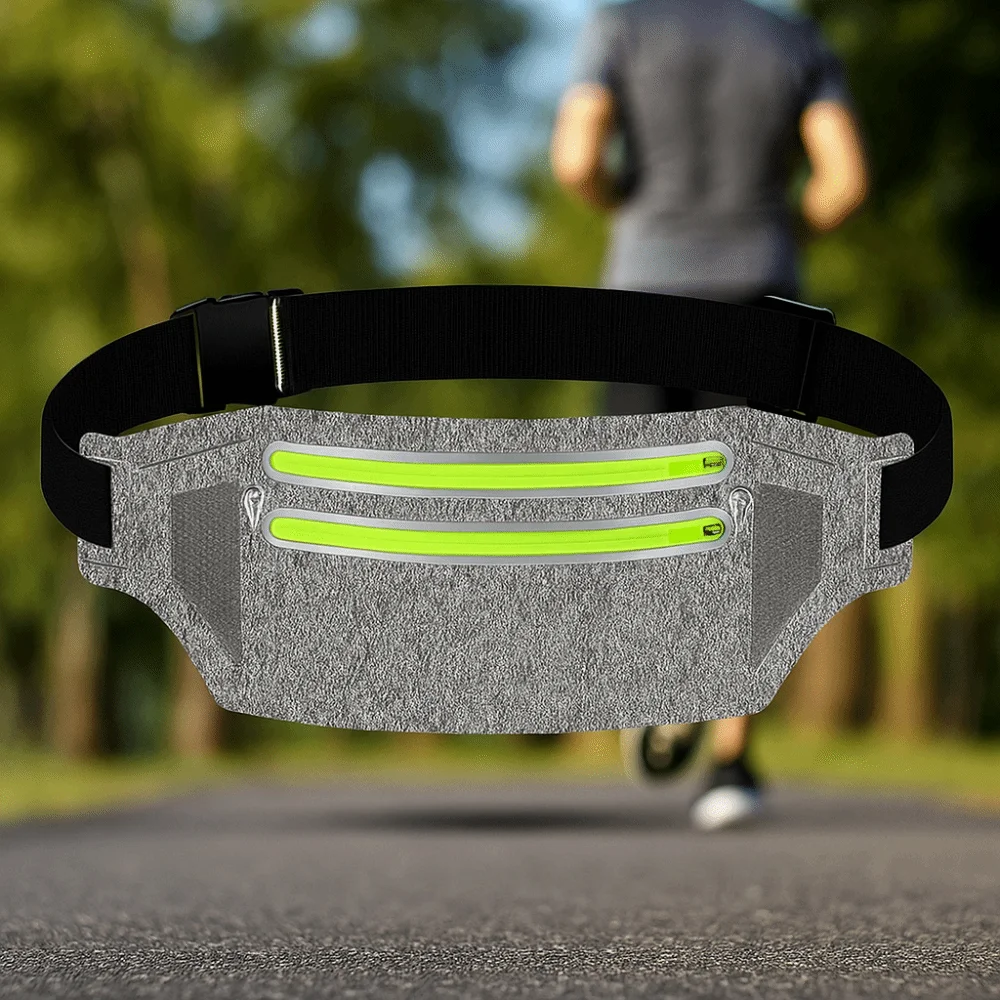 

Ultra-Thin Sports Waist Bag High Elastic Close Fitting Running Phone Bag Breathable Lightweight Sports Phone Bag Men Women