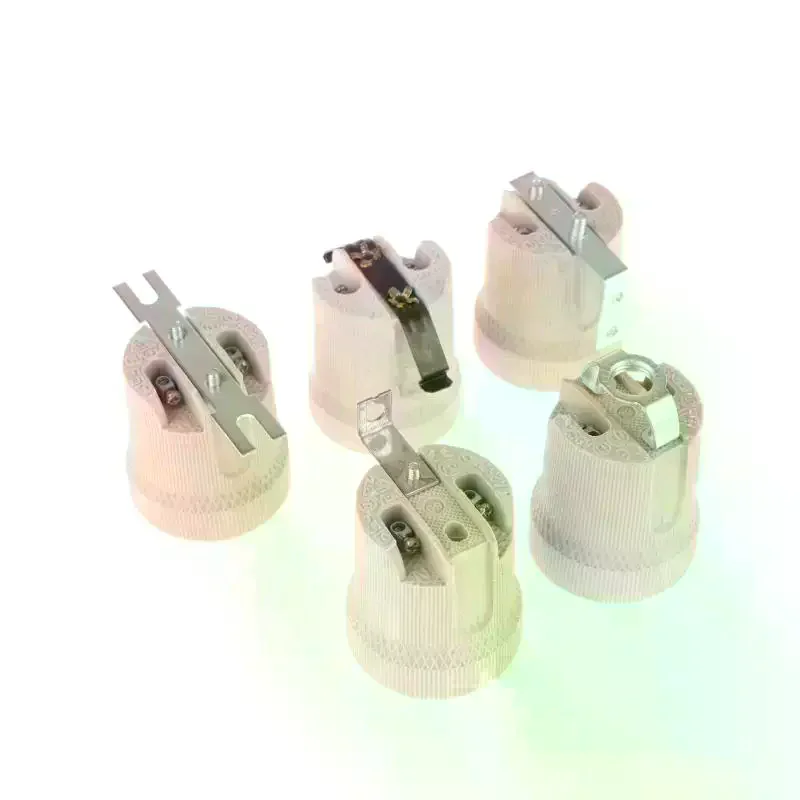 1Pc Lamp Base E27 Vintage Ceramic Lamp Fittings Socket Lamp Base Holder Accessory Fixing Bracket Large Screw Cap