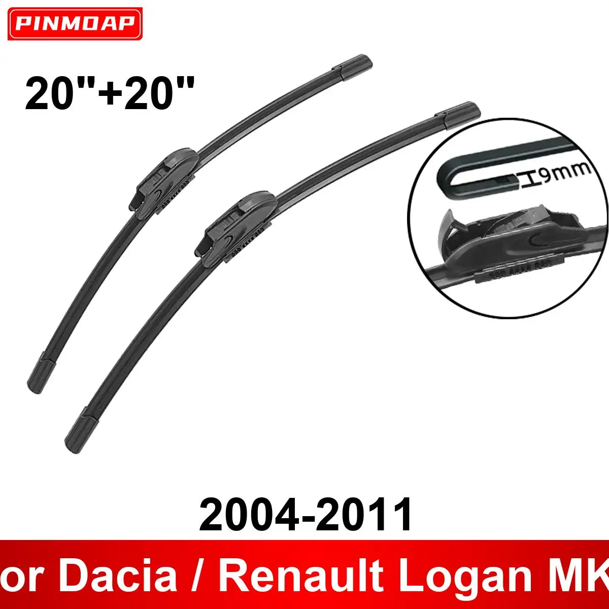 

Автомобильный дворник для Dacia/Renault Logan MK1 2004-2011 20 "+ 20" передние и задние щетки стеклоочистителя, аксессуары для резака