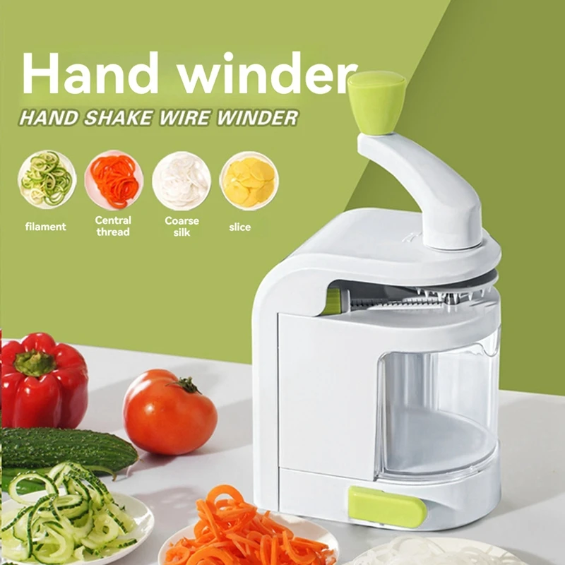 Vegetable Grater Potato Spiral Slicer Whirlwind Fruit Vegetable Spiral Machine Multifunctional Kitchen Gadgets