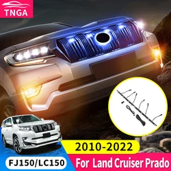 For Toyota Land Cruiser Prado 150 Lc150 Fj150 2014-2021 Accessories Exterior Decoration Led Light Central Grille Clearance Lamp