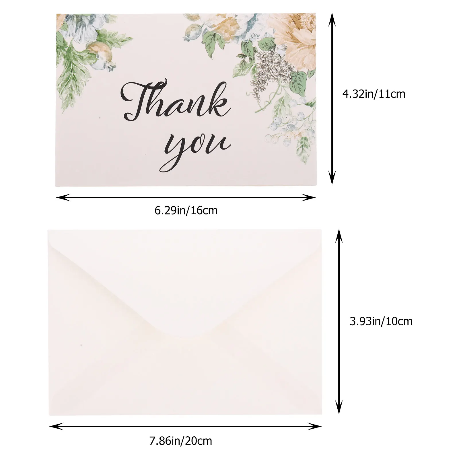 12Pcs Greeting Cards Grass Pattern Environmental Friendly Paper Notes Birthday Festival Blessing Cards