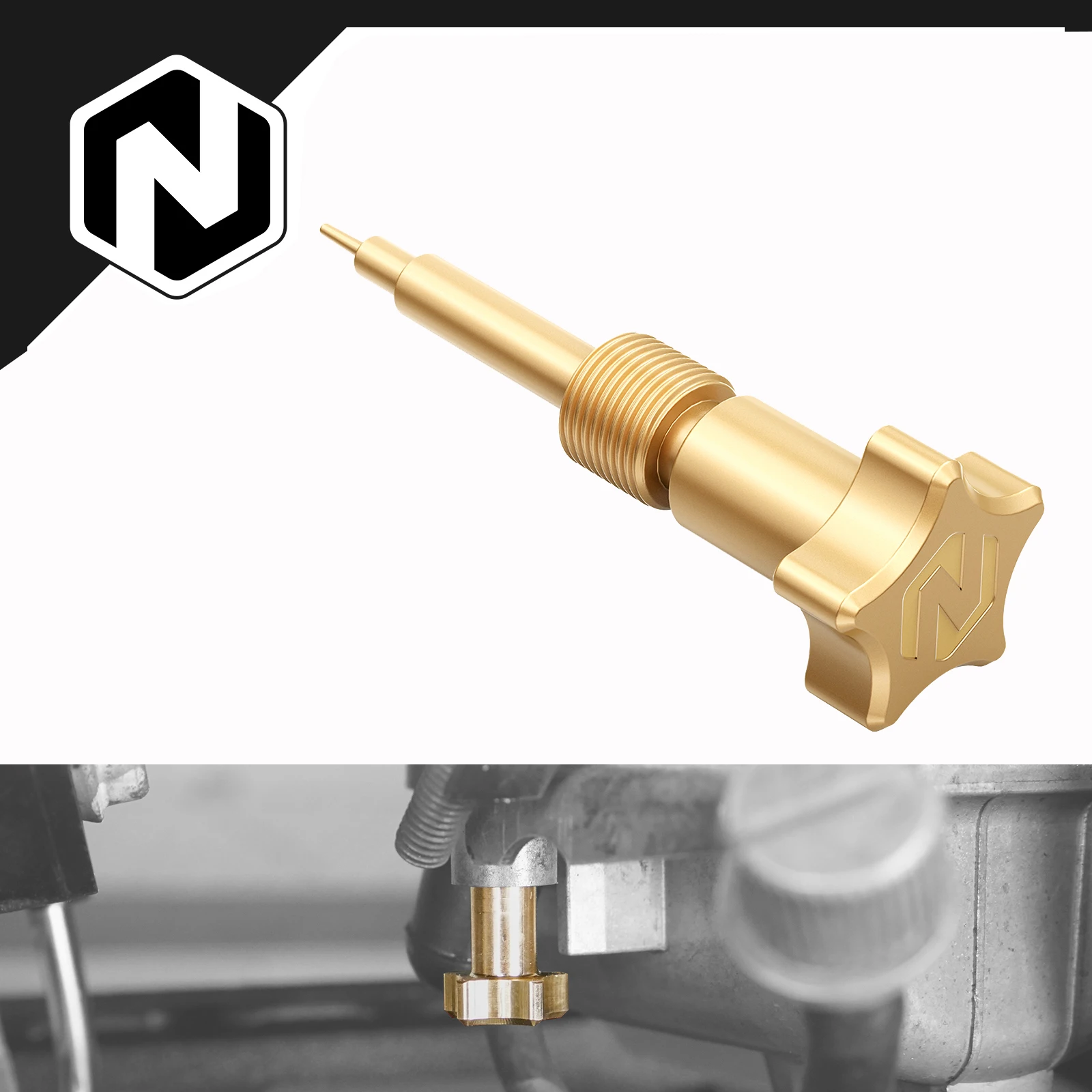 NICECNC For Honda XR650L 1993-2025 2024 2023 2022 Air Fuel Mixture Screw XR 650L 650 L Premium Brass CNC-machined Motorcycle
