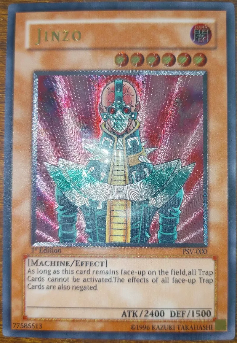Yu-Gi-Oh Jinzo TCG UTR PSV-000 Card 18+ Collectible