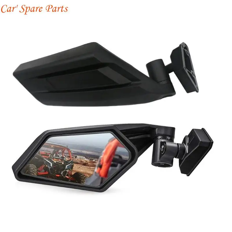 

Y4UA Professional Rear View Mirrors Glass Plastic Side Mirror Adjustable for Can-Am