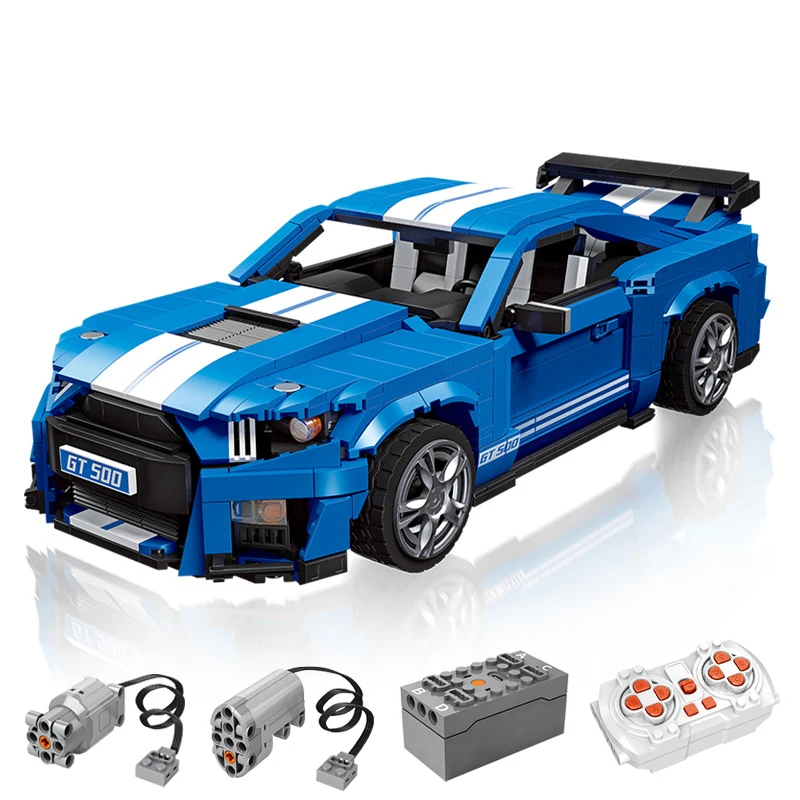 

IN STOCK City Shelby GT500 Sports Car Building Blocks MOC Technical Racing Car Bricks Toys for Children Holiday Gift Set