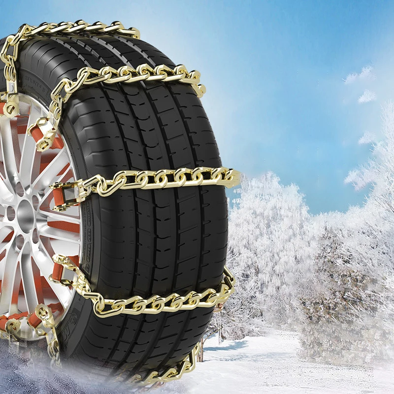 Tire Security Chain Light Truck Tire Traction Chain Manganese Steel Wheel Tires  Snow Chains for Light Truck and SUV