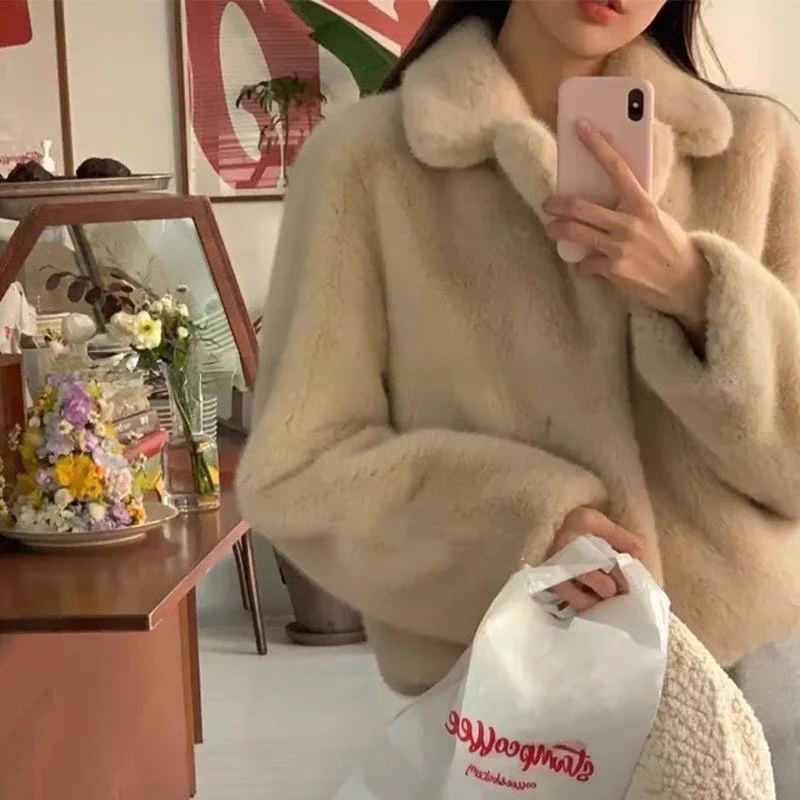 カジュアルファーカラーレザー Jaet Thiened ウィンターコート ロング Sve カラー ミッドレングス 通勤 Sle Small ence New Ar...