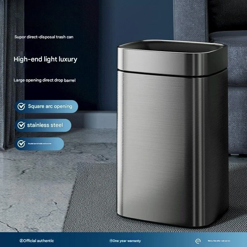 

Корзина для мусора, мусорное ведро, мусорное ведро из нержавеющей стали, мусорное ведро для кухни, гостиной, спальни, ванной комнаты