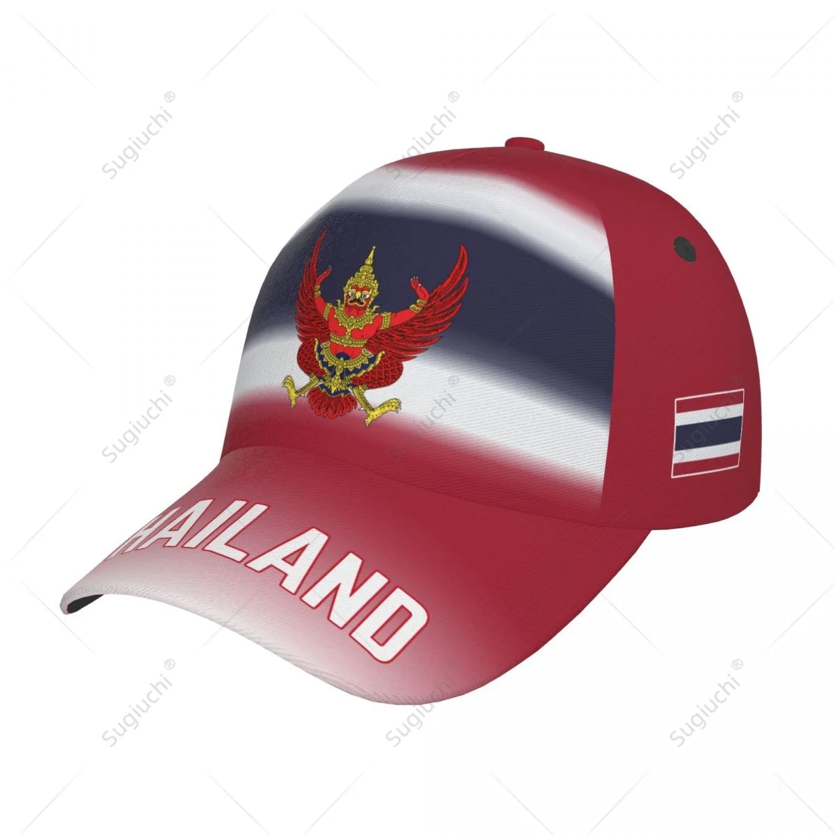 Unisex Baseball Cap Hat Thailand Flag Gradient Color 3D Printing for Tennis Outdoor Bike Bicycle Golf Baseball Sports Fans