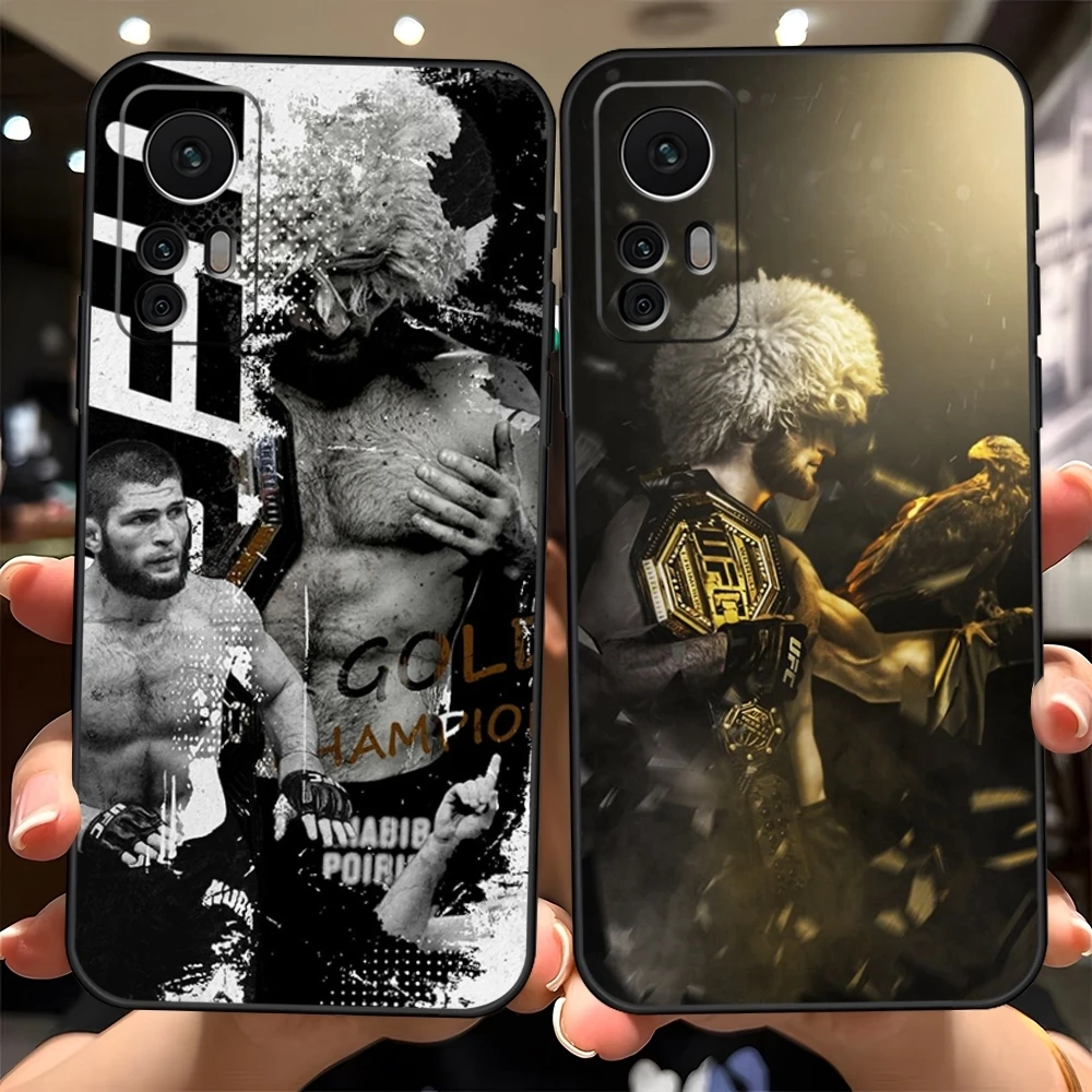 khabib nurmagomedov U-UFC Phone Case Fundas for Xiaomi Redmi Note 14 13 10 12 Pro POCO F4 F5 X5 Pro 12 13 11T Lite Ultra Cover