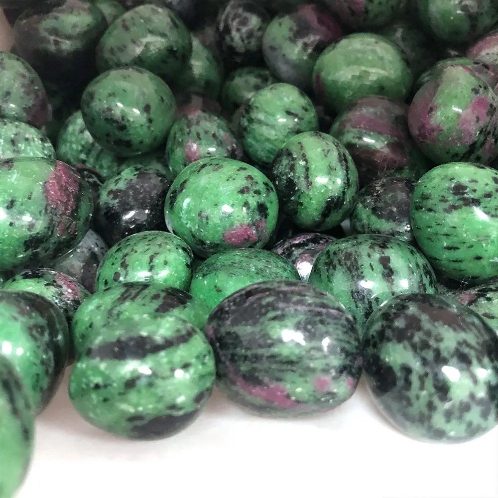 Natural Stone Green Ruby Zoisite Epidote Tumbled Stone Quartz Crystal Mineral Crystals Home Decor Spiritual Meditation Chakra