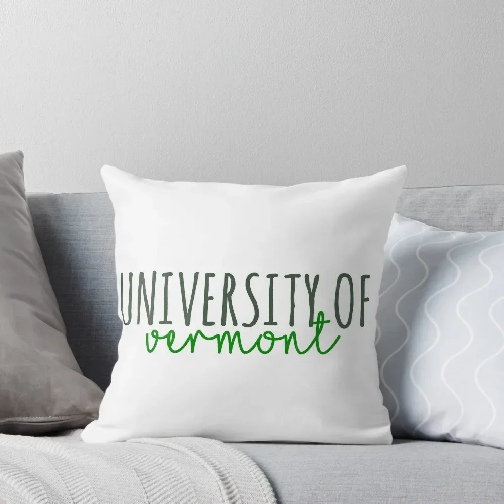 university of vermont Throw Pillow Pillow Covers Decorative Pillowcase Christmas Pillows Ornamental Pillow