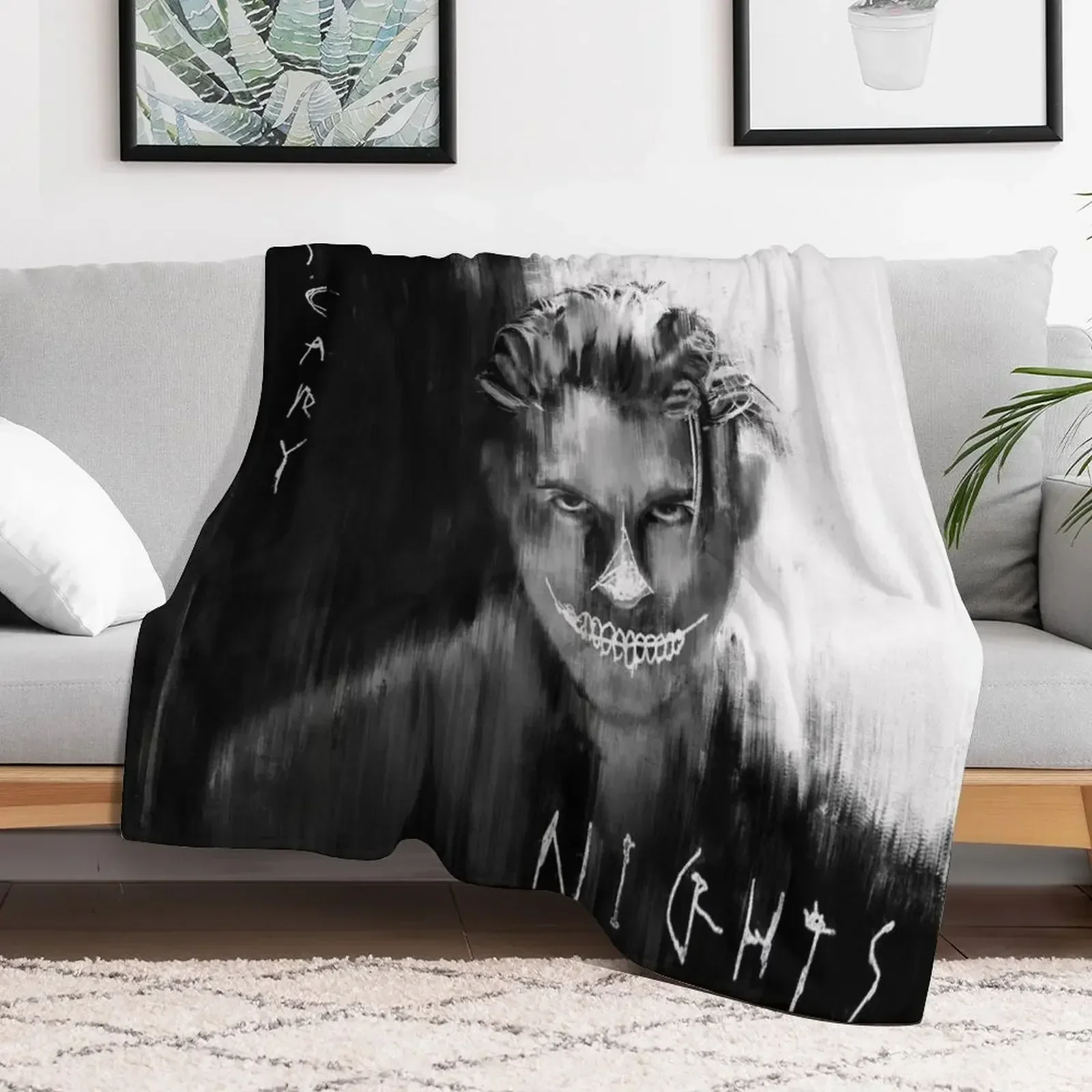 Scary Nights Throw Blanket Flannel Thermals For Travel Blankets