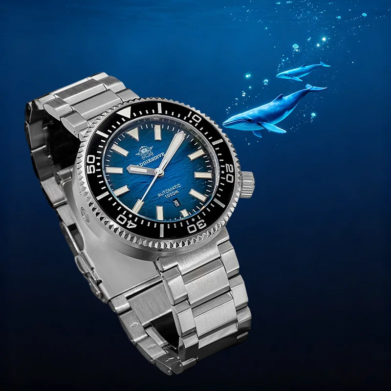 ADDIESDIVE Watches Men Automatic High Quality 1000m Waterproof Diving Watch AR Sapphire Ceramic Bezel Luminous Mechanical Watch