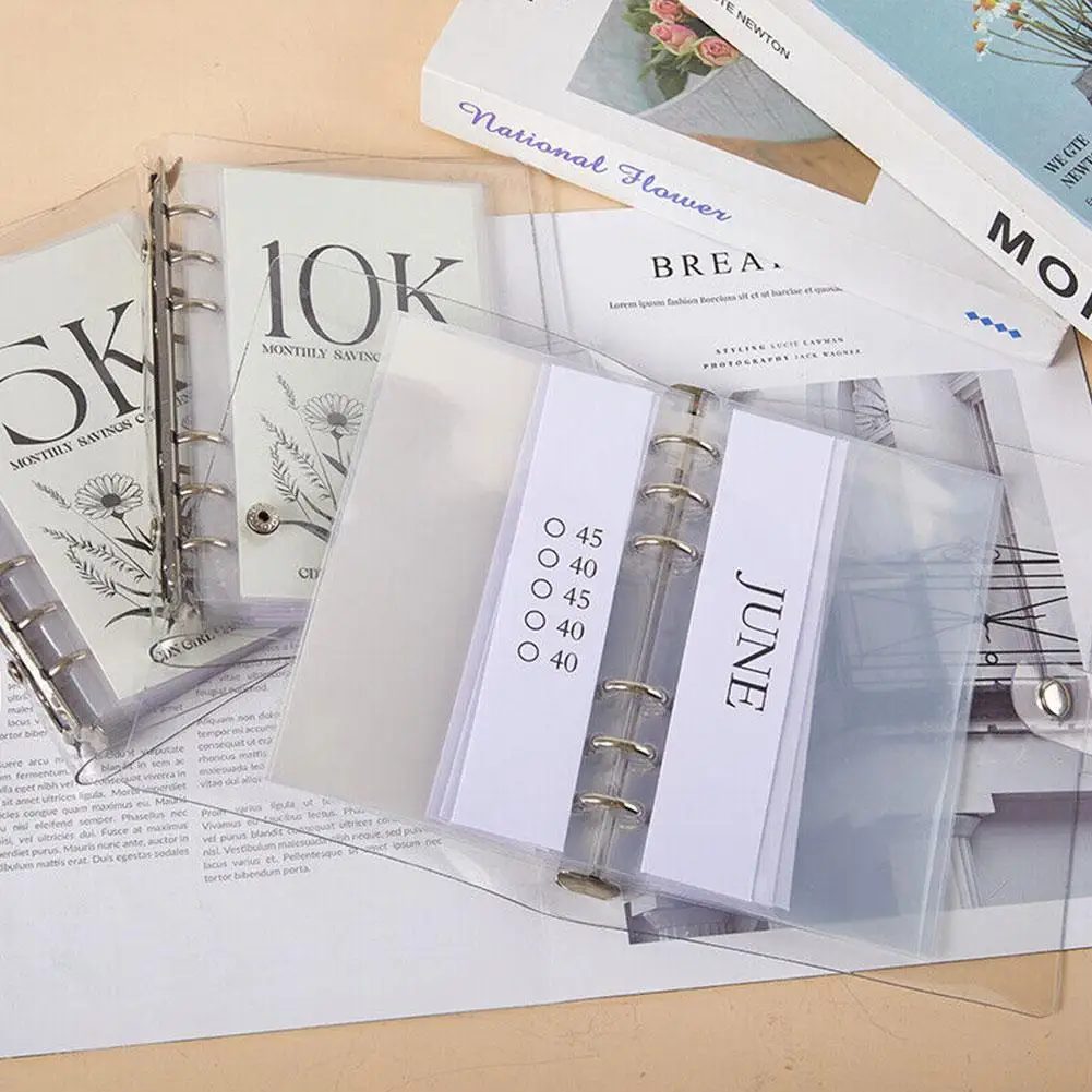 NEW 2024 12-Months Envelopes Money Saving Challenge Funny 2.5K/5K/10K To Save Envelope Planner Kit Challenge HIGH-END Budge O7G1