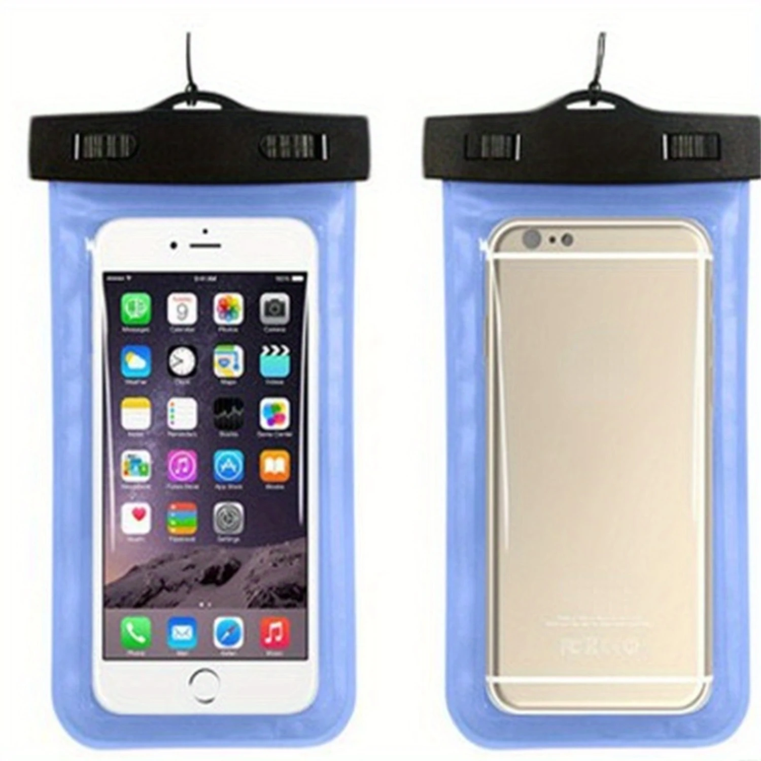 

2-Pack Universal PVC Waterproof Phone Case - Cell Phone Dry Bag Pouch with Sensitivity and Ultra-Seal for 14, 13, 12, 11, Pro,