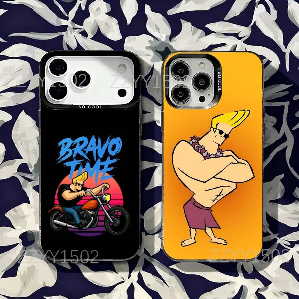 

J-Johnny Bravo Pretty Mama Phone Case For iPhone 17,16,15,14,13,12,X,8,Pro,Max,Plus,SE4,Air,Mini HD Black IMD Matte
