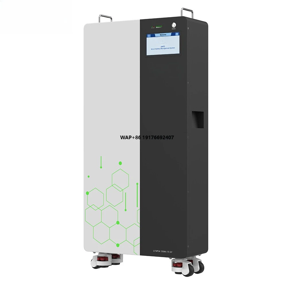 بطارية تخزين الطاقة الشمسية 51.2 فولت 320 أمبير LiFePO4 للمشروعات السكنية مع 8000 دورة 10 كيلو وات في الساعة 16 كيلو وات في الساعة UL IEC CE UN38.3 MSDS