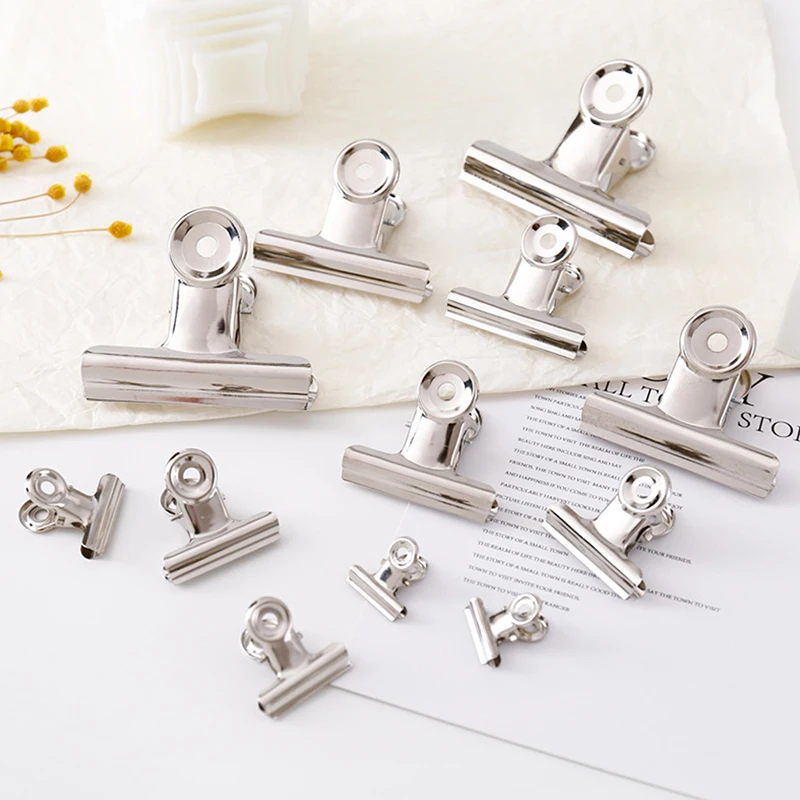 10pcs Heavy-Duty Stainless Steel Food Bag Sealing Clips - Air-Tight, Reusable Multipurpose Clips For Kitchen, Office, School