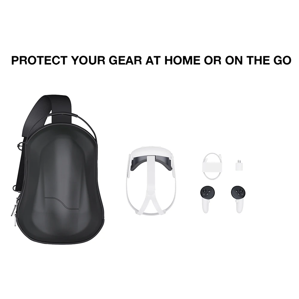 حقيبة تخزين قشرة صلبة محمولة لـ Meta Quest 3 ، حقيبة حمل سماعة رأس VR ، صندوق أمان واقي ، Pico 4