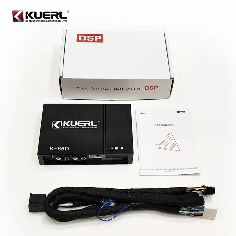 2025 New Design Manual Adjustment Class AB Car Audio Amplifier 4 Channel Car Audio DSP Amplifier Processor