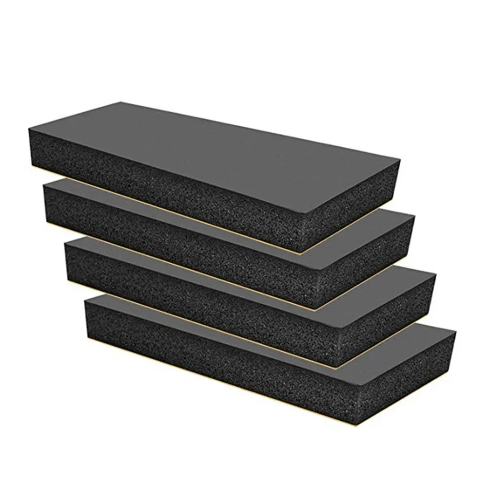 

4pcs 30*10*2cm Black Rubber Plastic Foam Garage Wall Protector Door Protection Strips Fits For Parking Spaces/ Warehouses