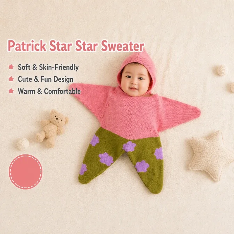 Newborn Onesie Is Soft, Comfortable and Warm, Baby's Sleep-proof Jumpsuit