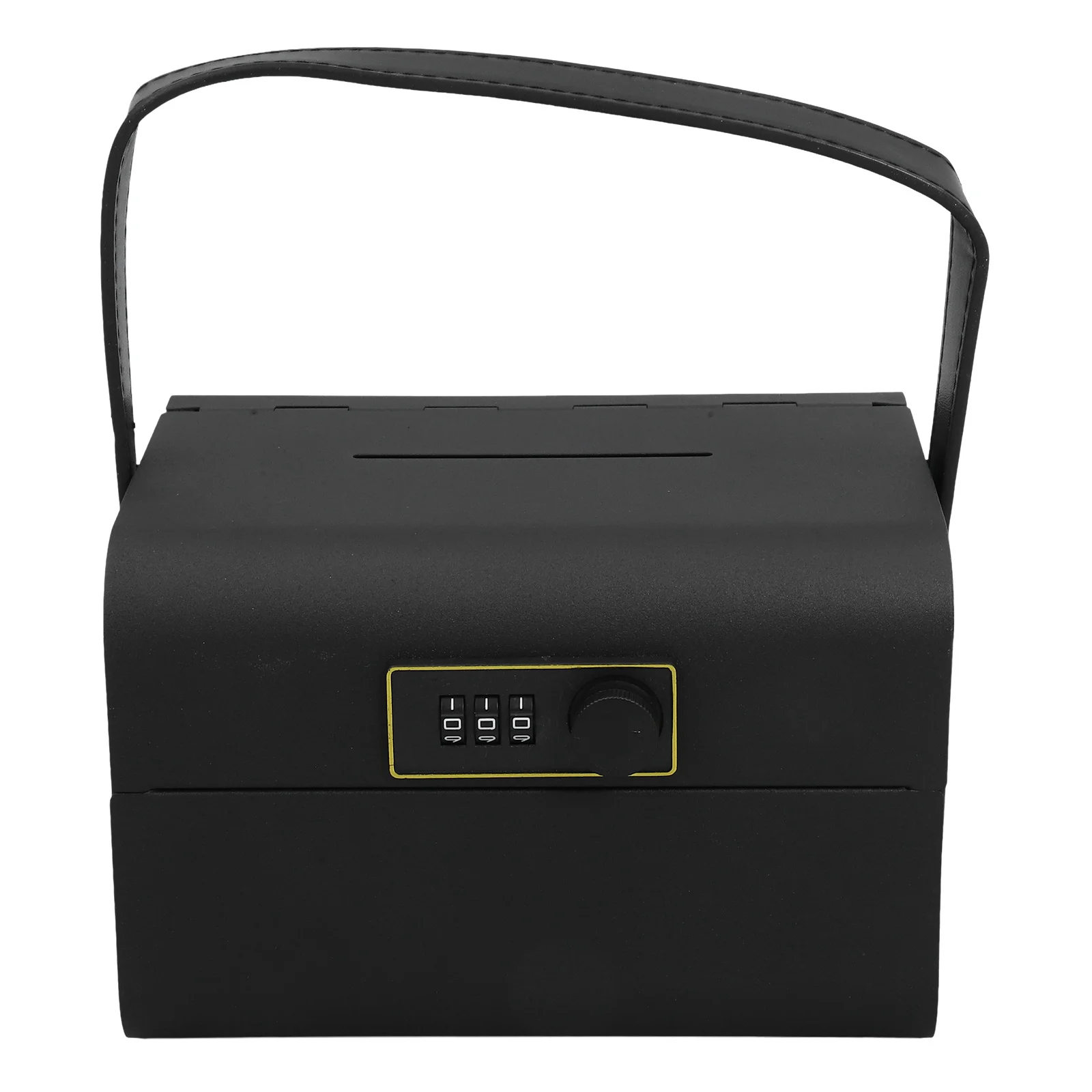 Handheld Password Savings Bank Kids Metal Money Box Solid Color Coin Jar Combination Lock Secure Cash Storage Case