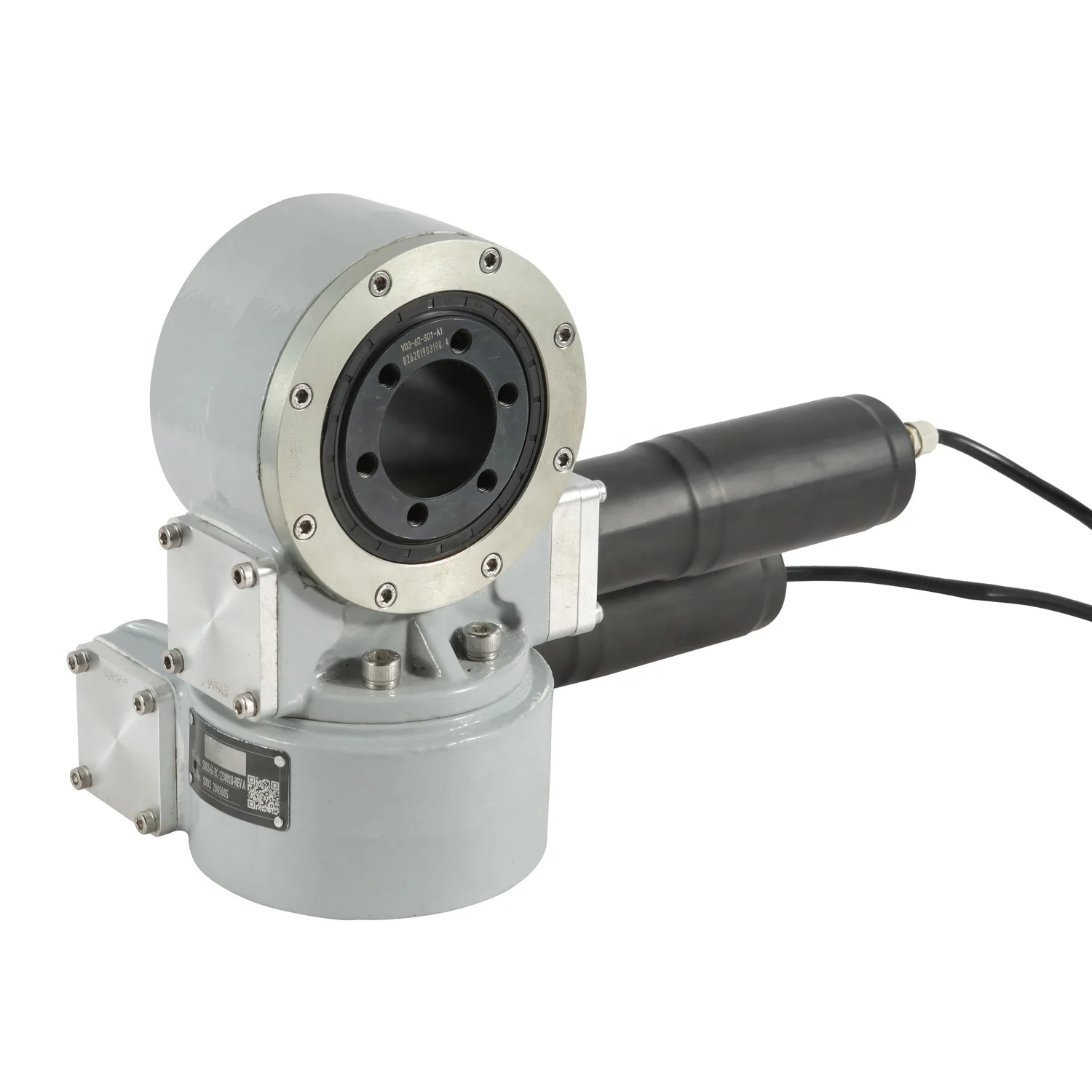 Picture 4: Dual Axis Worm Slew Drive for Solar Panel Tracker System 24V DC Motor 621 Reduction Ratio ODM Mounting Kit for PV Tracking
