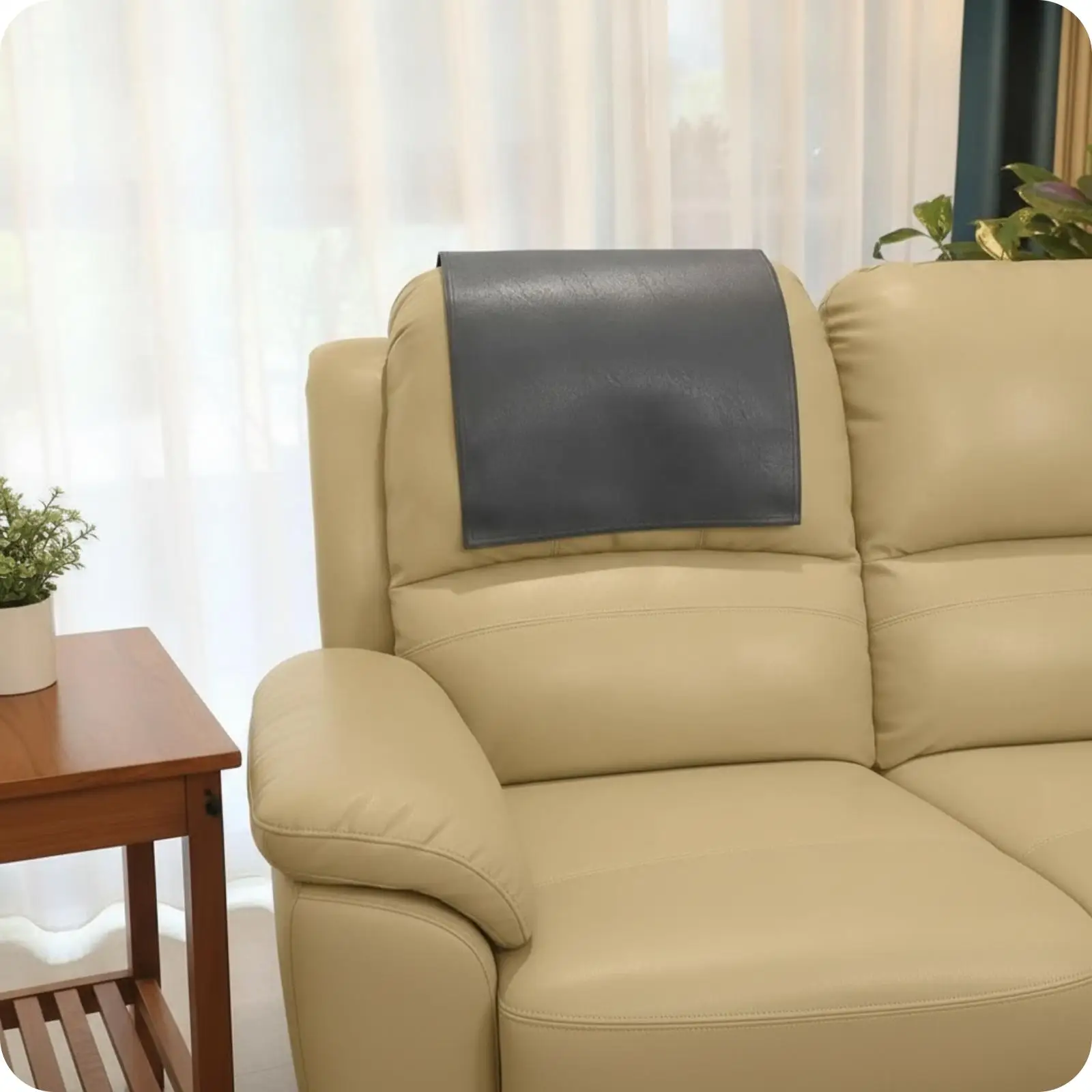 Headrest Protector PVC Recliner Cover Sofa Seat Furniture Protector for Home Lounge Armchair
