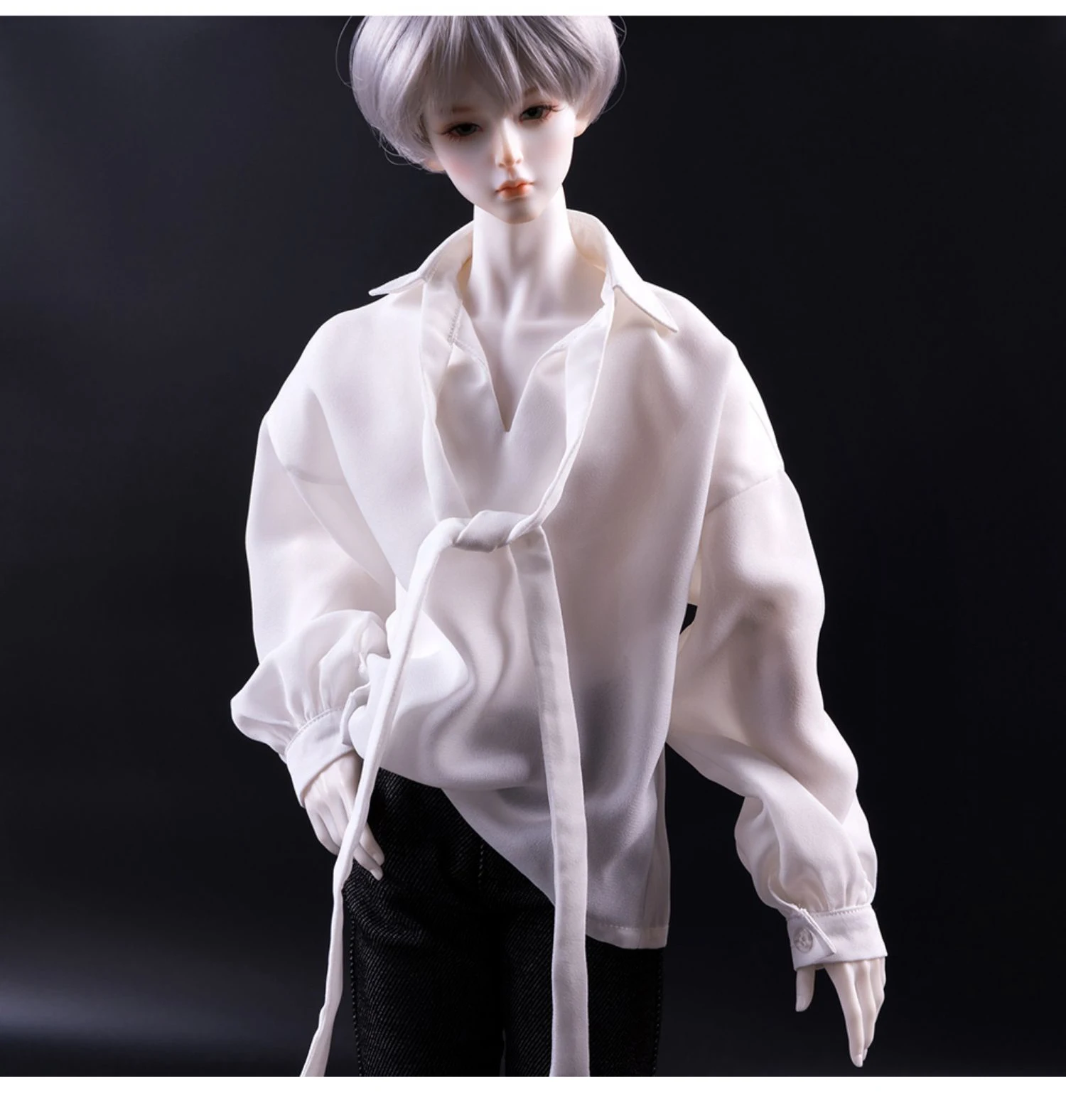 D03-P210 giocattolo fatto a mano per bambini 1/3 1/4 zio SSDF vestiti per le bambole BJD/SD vestiti per le bambole bianco elegante camicia di chiffon 1 pz