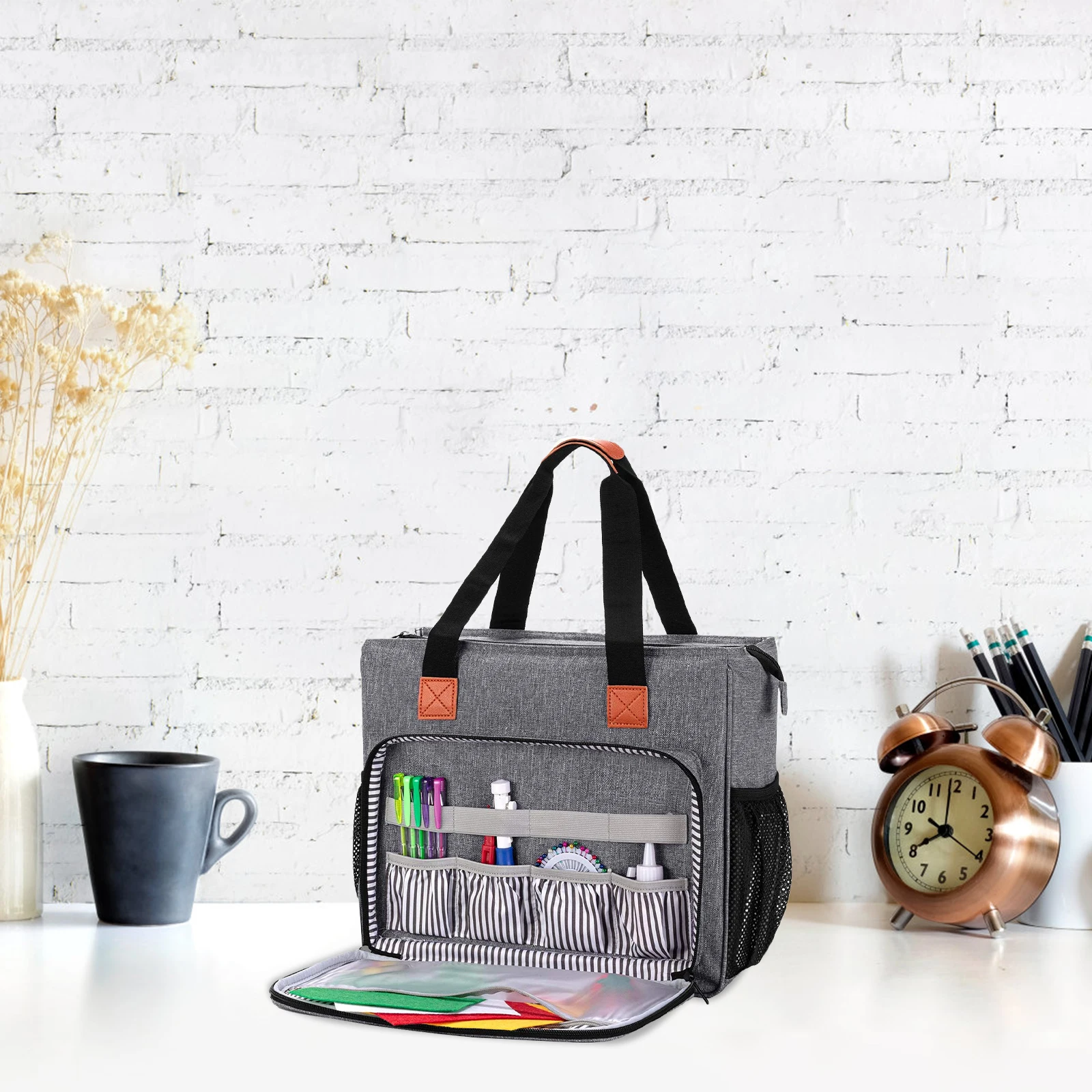 

Multi function Storage Bag 600D Oxford Cloth Large Capacity Embroidery Tools Pouch Portable Pen Case Household Bag Sewing Travel
