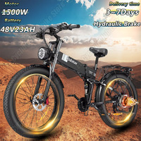 Ridstar H26 Pro Folding Electric Bicycle 1500W Motor 48V23AH Hydraulic Brake 26*4.0 Fat Tire Snow EBike adult City Electric Bike