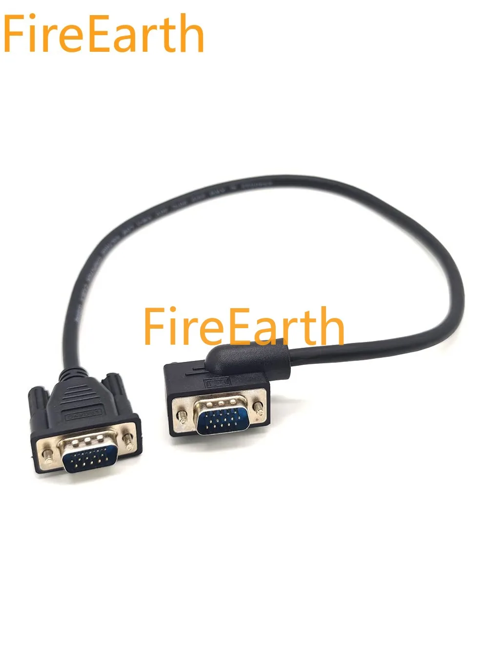 

Low Profile Vga 15 Pin Male Right Angle to Straight Cable 0.3 Meter