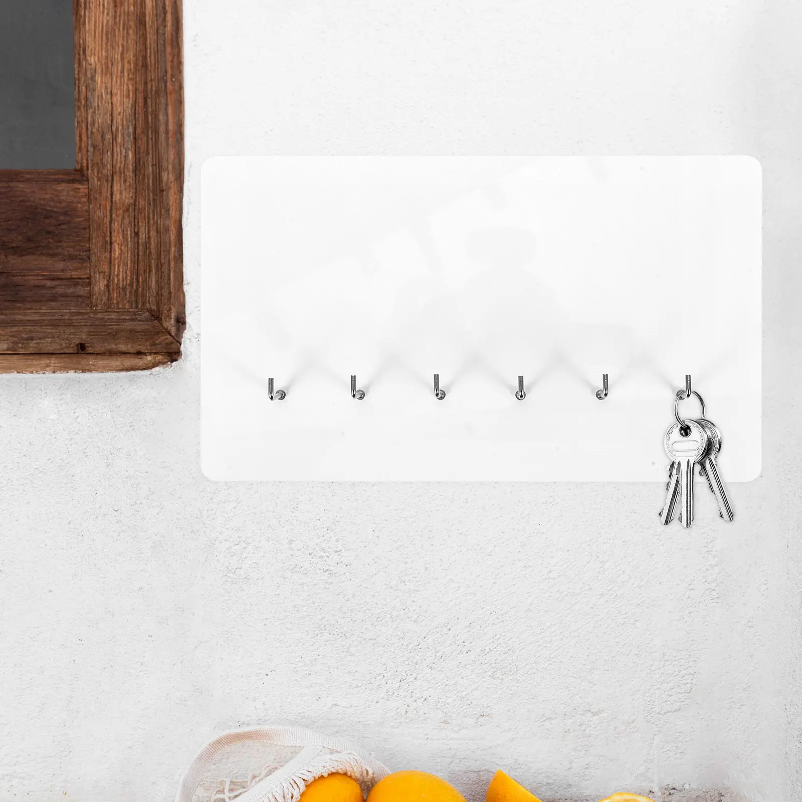 1Set Thick Sublimation Image Hanging Ornament Board 12Mm 6 Holes for Keys Clothes DIY Home Office Store Decor DIY Picture Frames